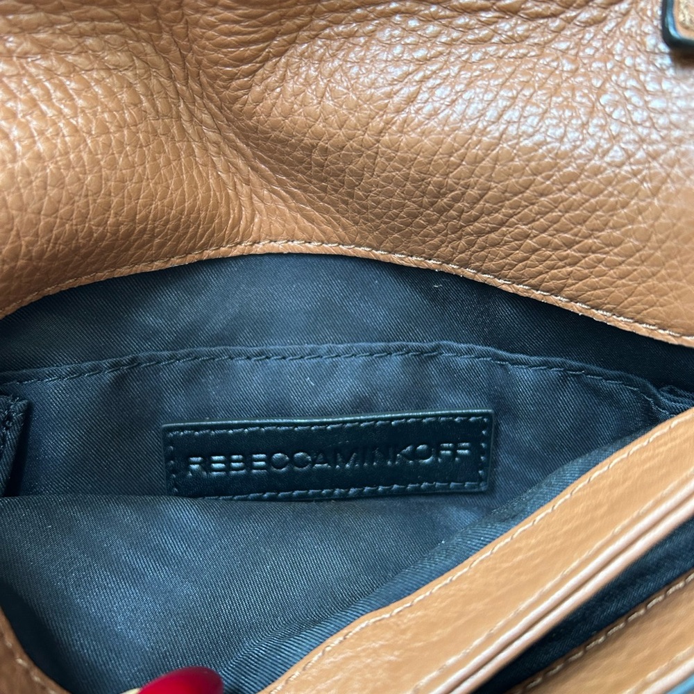 Rebecca Minkoff Brown Crossbody Bag with Gold Zippers - Picture 6 of 6